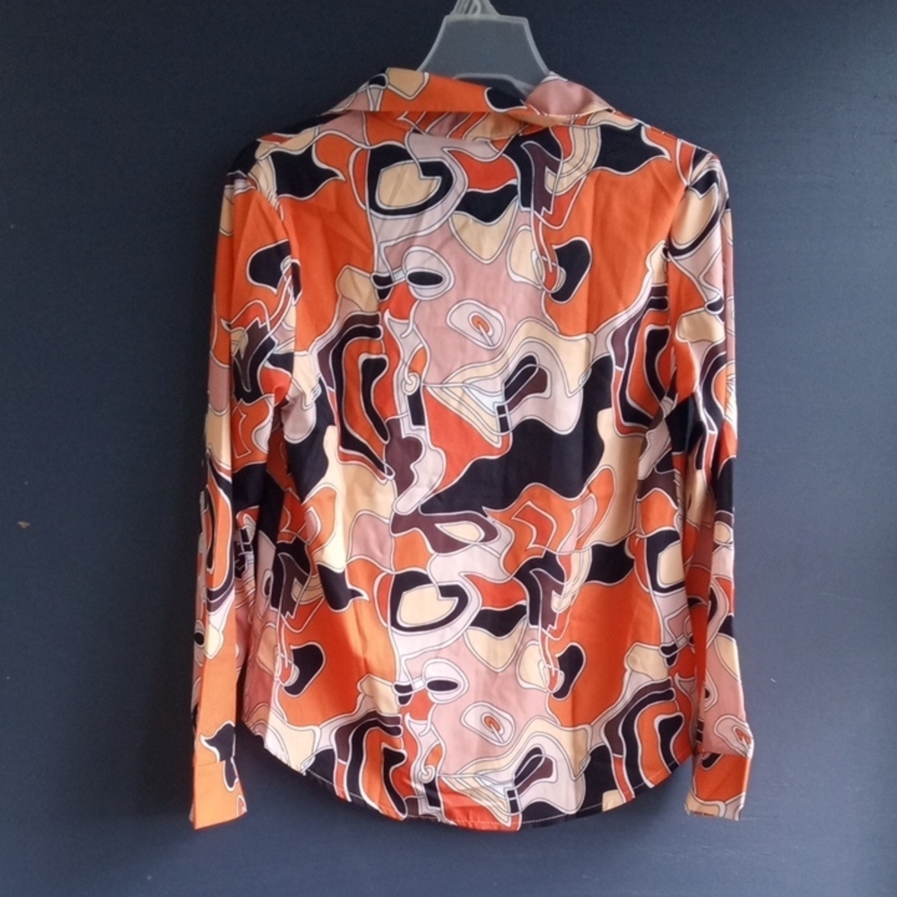 Stylish Abstract Print Women's Top - Picture 6 of 8